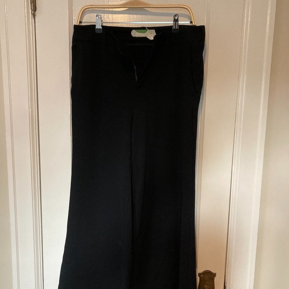 Anthropologie Wool Black work pants
